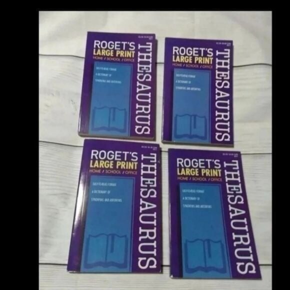 Roget's Large Print Thesaurus-SET OF 4-NEW - Picture 1 of 2
